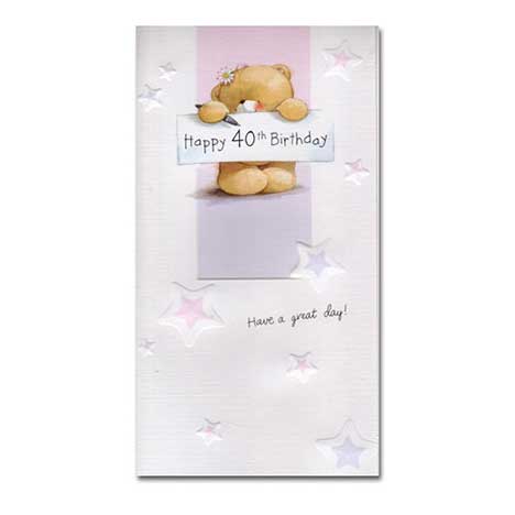 40th Birthday Forever Friends Card